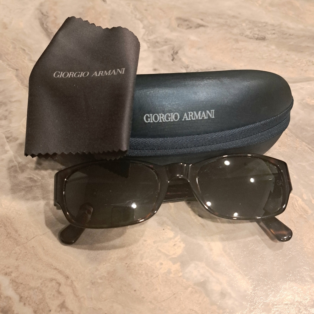 Giorgio Armani Black Sunglasses With Case